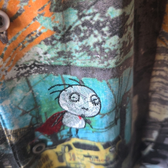 Robert Graham Embroidered Shirt Mens XL RARE Urban Streetwear - Picture 5 of 15